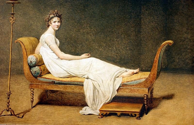 Jacques-Louis  David Portrait of Madame Recamier France oil painting art